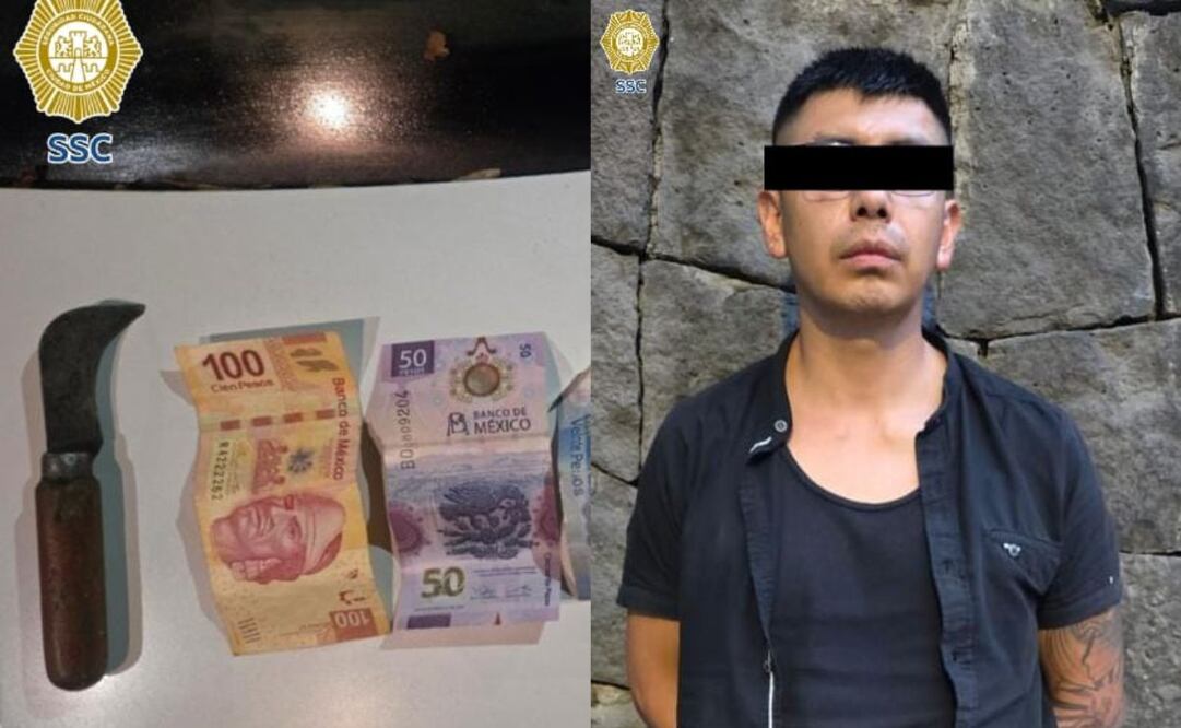 Detenido por robo a joyería en avenida Patriotismo. Foto: Especial