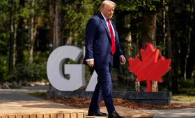 Trump se va hoy de la Cumbre del G7; tenía programada reunión bilateral con Sheinbaum este martes