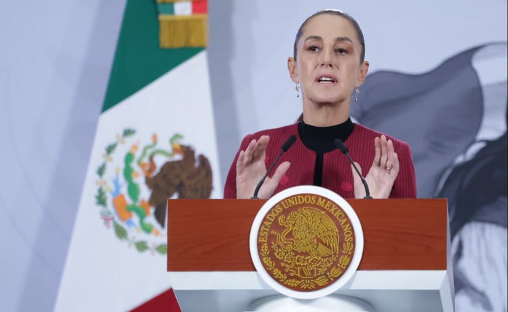 Tras el encuentro que tuvo en el sorteo de la FIFA con Donald Trump y con el primer ministro de Canadá, Mark Carney, la presidenta Sheinbaum Pardo señaló que el mandatario estadounidense pidió que fuera un encuentro trilateral. Foto: Fernanda Rojas/EL UNIVERSAL