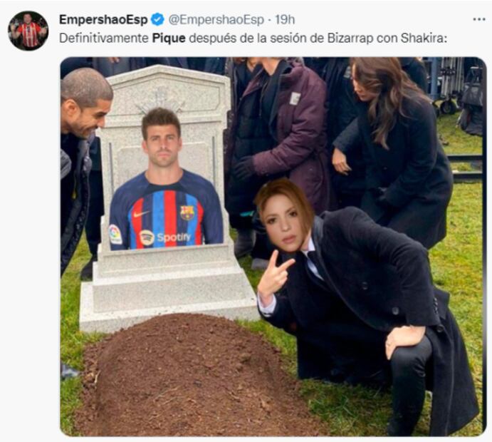 Piqué se vuelve protagonista de memes tras la canción de Shakira