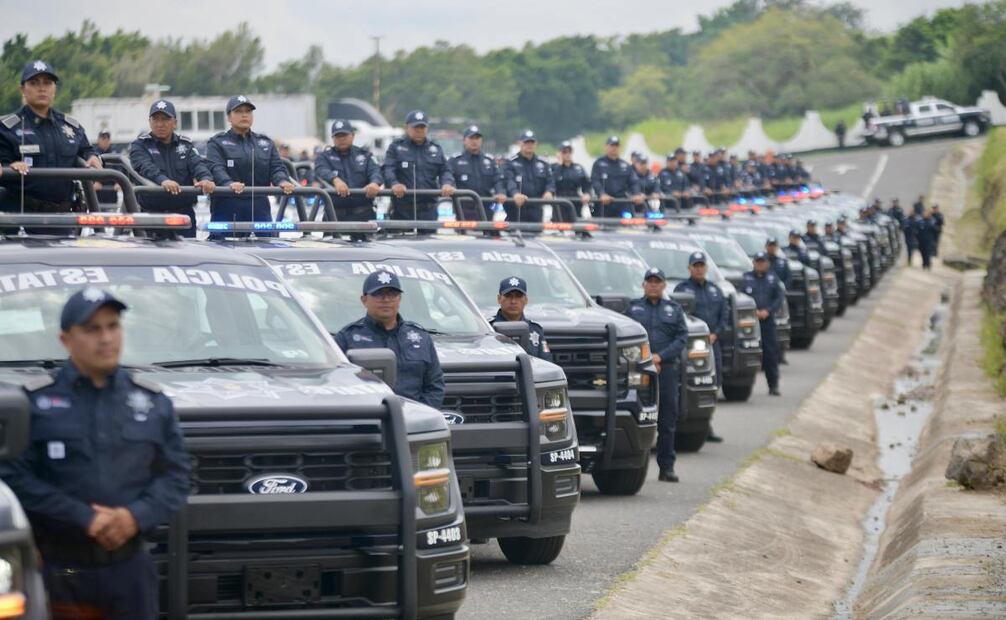 Llegan policías a Veracruz (02/10/2025). Foto: Especial
