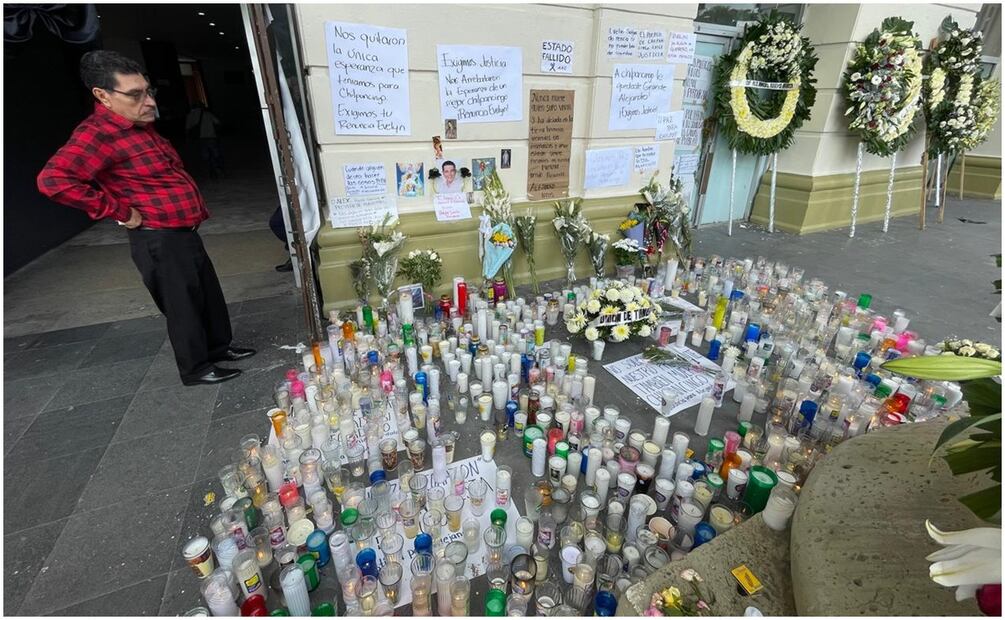 En Chilpancingo instalan altar en memoria del alcalde asesinado (08/10/2024). Foto: Arturo de Dios Palma / EL UNIVERSAL