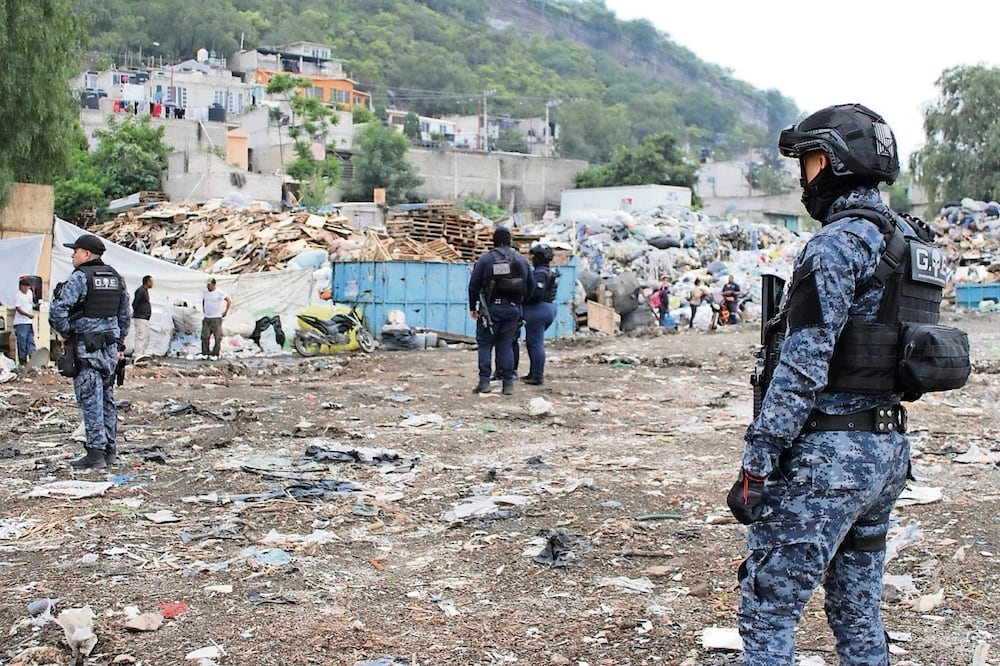 El tiradero clandestino se ubicaba en un predio colindante con lagunas. Foto: Especial