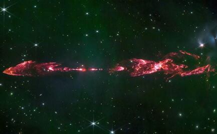 El Telescopio James Webb capta una impresionante imagen de una estrella recién nacida que lanza chorros gigantes