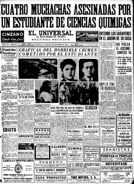 El "Goyo" Cárdenas, de feminicida repudiado en 1942 a celebridad aplaudida por diputados en 1976