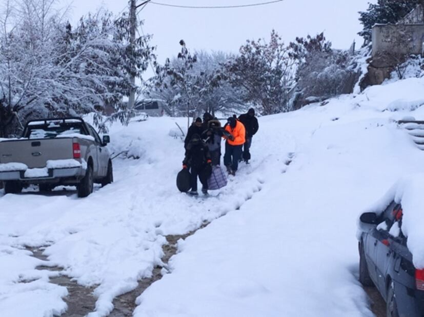 Cae nieve durante 12 horas en Acuña, Coahuila