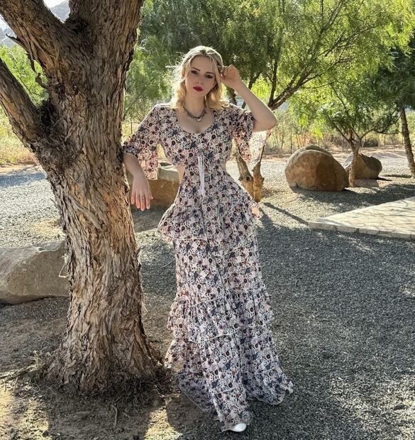 El impecable look de Francesca Stafford. Foto: Instagram @francesca.stafford