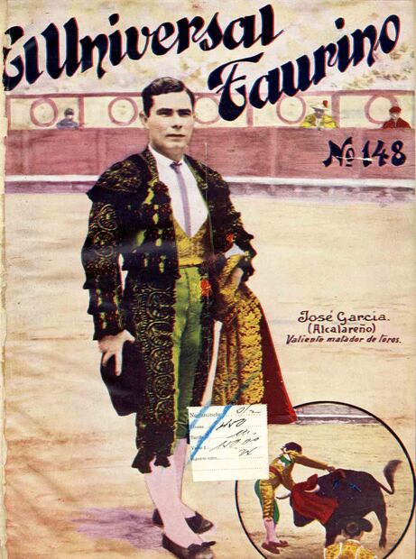 Portada de un ejemplar de El Universal Taurino, 1925. (18/04/2025) Crédito: Hemeroteca | El Universal