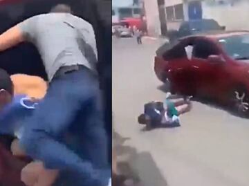 Joven se lanza de auto en movimiento para evitar secuestro en Tenango del Valle, Edomex