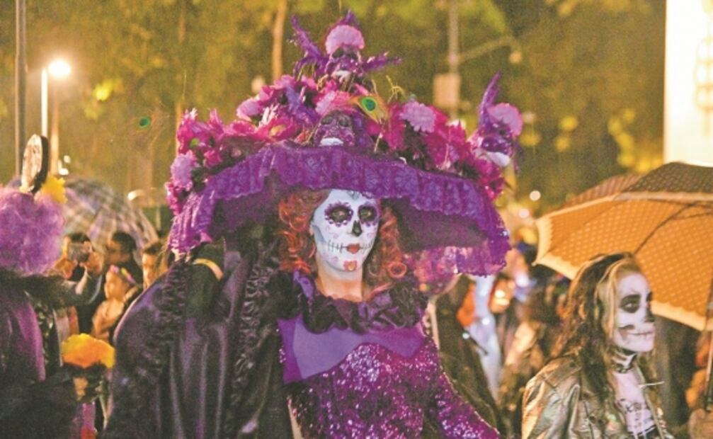 Tláloc acompaña a las catrinas en su camino al Mictlán