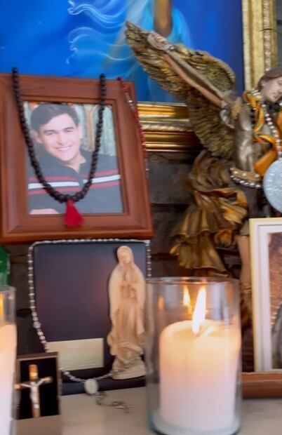 Maribel Guardia le hace un altar a su único hijo, Julián Figueroa. Foto: Instagram