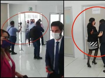 Fuerzan puerta e impiden comparecencia de secretaria de Morelos