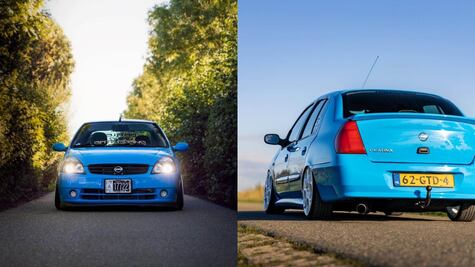 Un Nissan Platina mexicano que está a la venta en Holanda