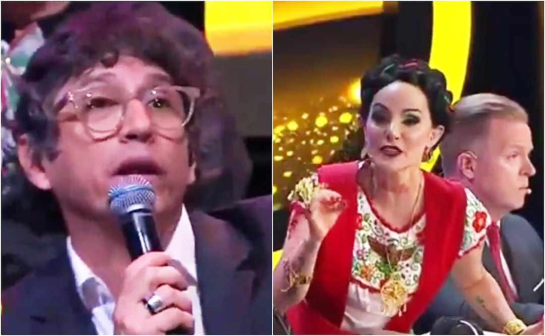 Héctor Martínez, director de "La Academia ", y Lolita Cortés disintieron anoche. 
Fotos: X