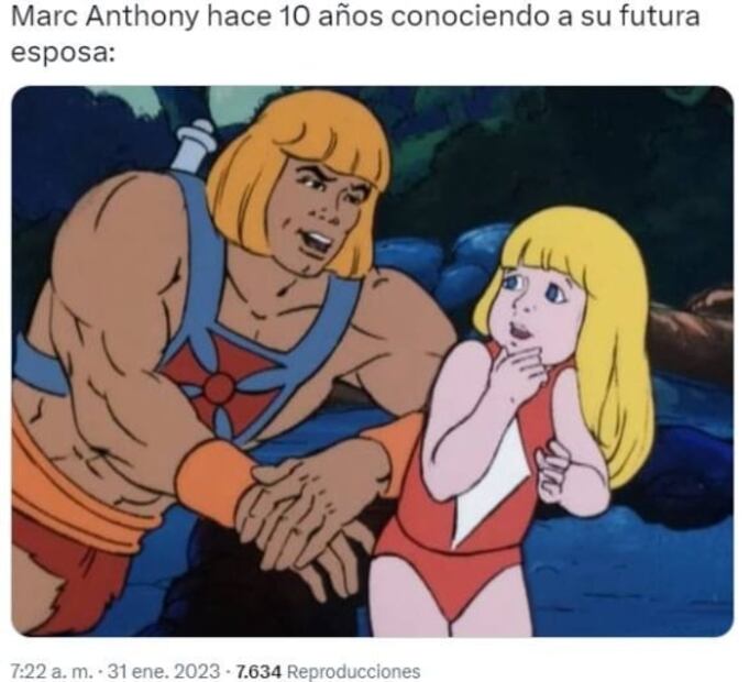 Diferencia de edad entre Marc Anthony y Nadia Ferreira genera memes tras su boda