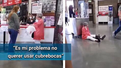 Mujer hace "berrinche" al negarse a usar cubrebocas en EU