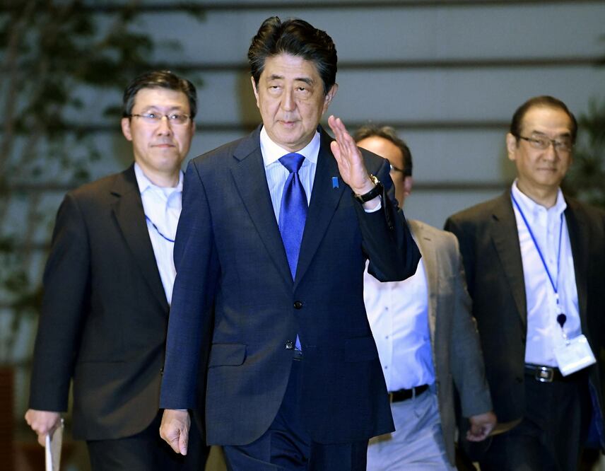 La oficina del primer ministro, Shinzo Abe, ha creado un gabinete de crisis para dar seguimiento a los efectos del movimiento sísmico. Kyodo/via REUTERS 