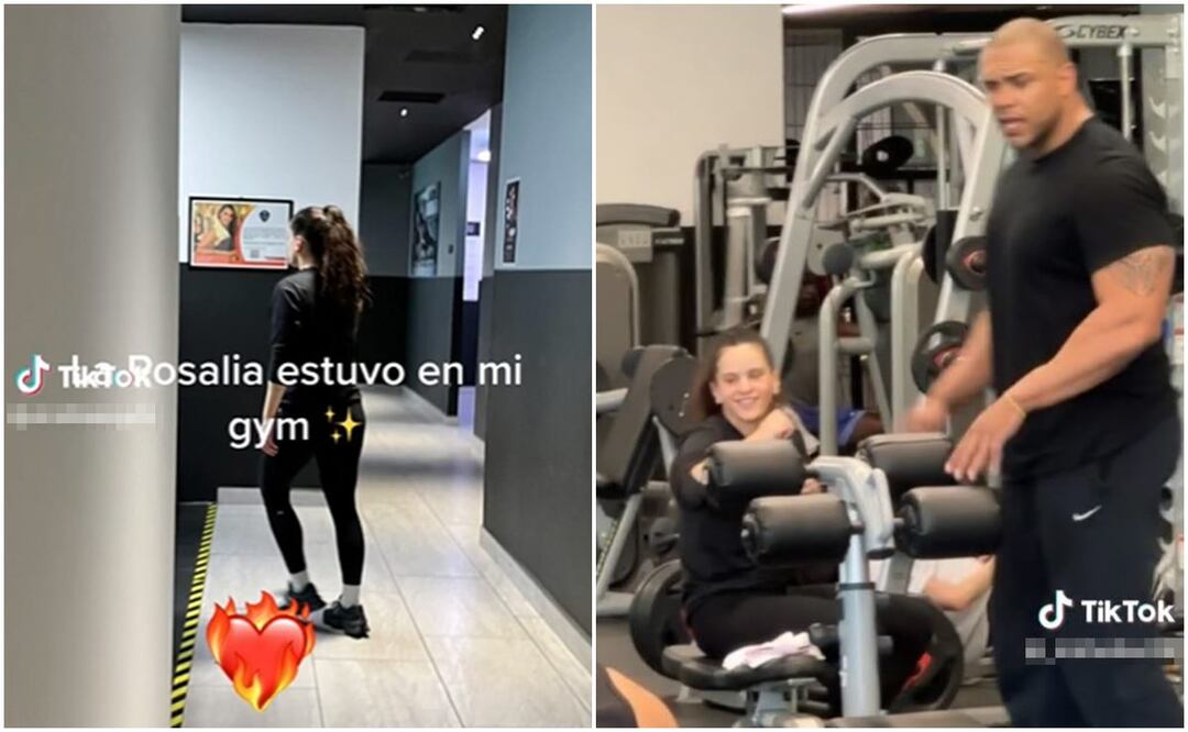 Rosalía en gimnasio