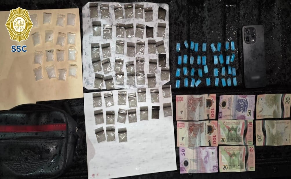 Detienen a dos presuntos integrantes de “Los Oaxacos” en Álvaro Obregón. Foto: Especial