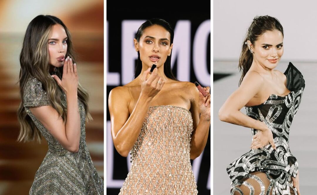 Belinda, Renata Notni y Samadhi Zendejas en el desfile de L'Oréal Paris. Foto: Especial. Instagram @belindapop @rennotni @samadhiza