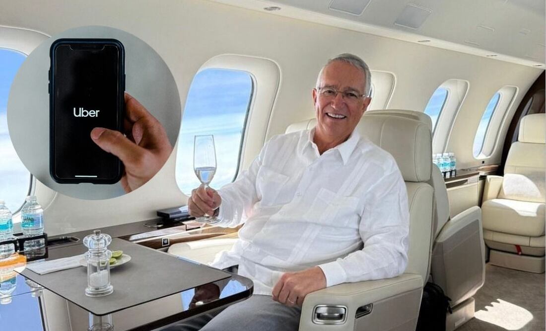 “No me digan que ahora están prohibiendo al pueblo decidir si llegar en UBER o no al AICM", exclamó el millonario. Fotos: Redes Sociales