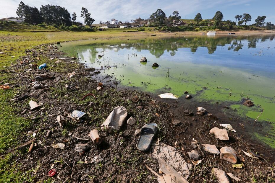 La sequía afecta a la zona mazahua que depende de la pesca, y al turismo en Valle de Bravo. Foto: Jorge Alvarado