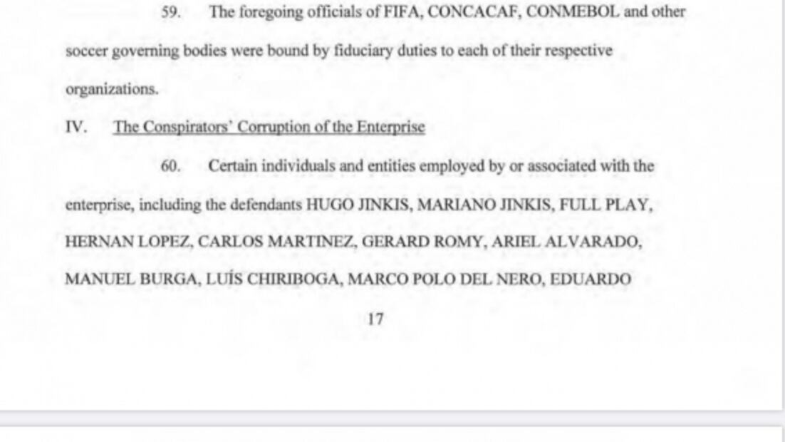 Exejecutivos de Fox Sports y Full Play señalados por lavado de dinero y corrupción en el FIFA Gate
