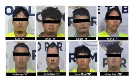 Operativos en Tabasco dejan ocho detenidos y aseguramientos de droga y armas; "El Topo" figura entre los capturados