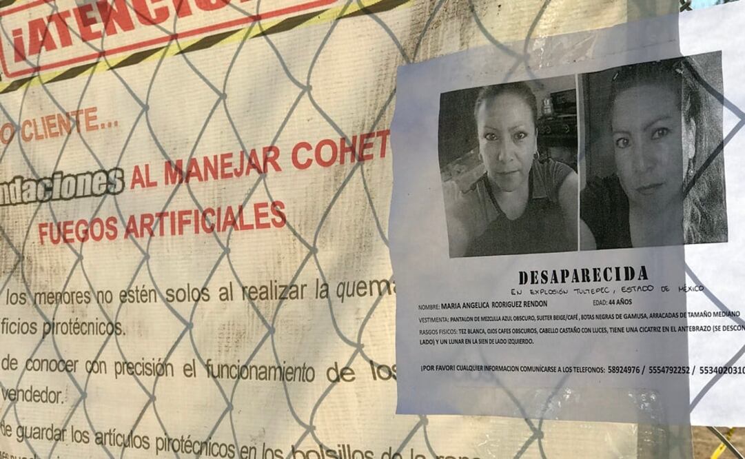 Nayeli, de 22 años, coloca papeletas a todos los sitios por los que va, con la esperanza de que alguien haya visto a su madre. /Rebeca Jiménez