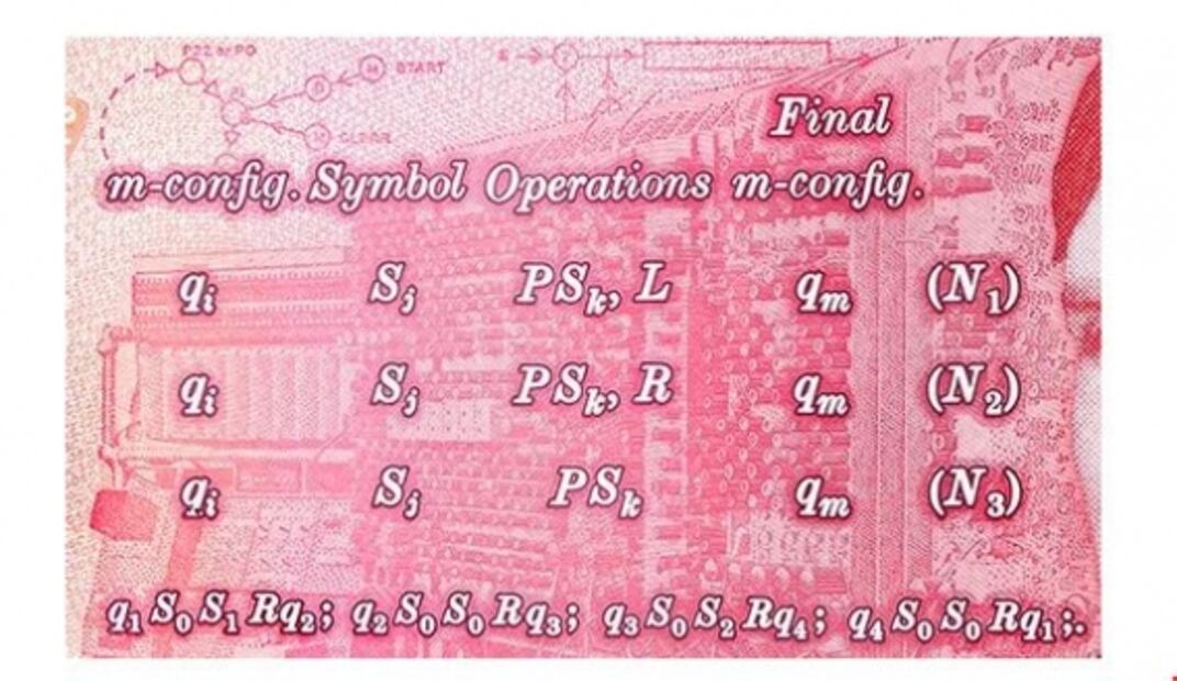 Alan Turing, el padre de la informática, llega a los billetes de Inglaterra