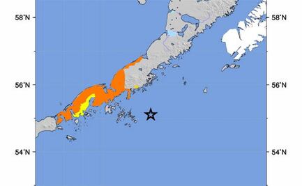 Reportan sismo de 7.8 en la Península de Alaska; emiten alerta de tsunami