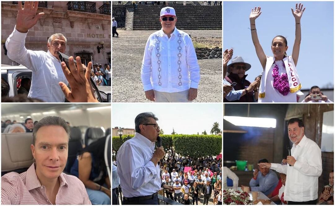 Los aspirantes a la candidatura de Morena rumbo a 2024. Foto: Especial