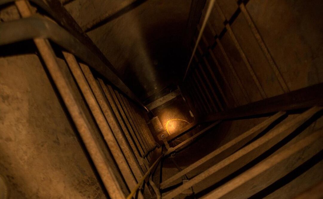 Mexican soldiers were deployed outside the tunnel on Tuesday - Photo: Taken from the U.S. Customs and Border Protection