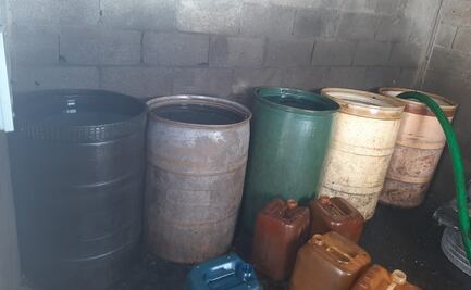 Aseguran autoridades 960 litros de combustible en Tamaulipas; detienen a tres hombres