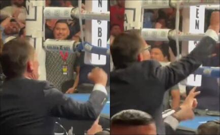 VIDEO: El eufórico festejo de Julio César Chávez tras victoria de Jaime Munguía ante Sergiy Derevyanchenko