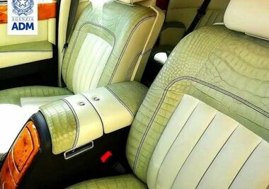 Policía incauta Rolls-Royce por tener tapicería de piel de cocodrilo
