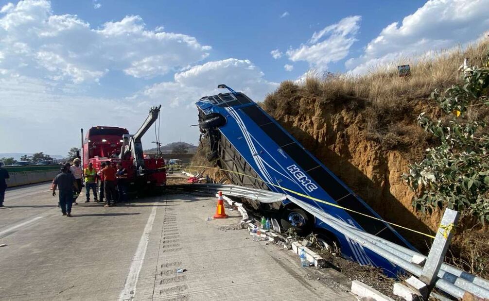 os hechos se registraron en el km 42 de la autopista México-Puebla. Provenientes de Atempa y Zaragoza en Puebla y tenían como destino la CDMX. Foto: Valente Rosas. EL UNIVERSAL