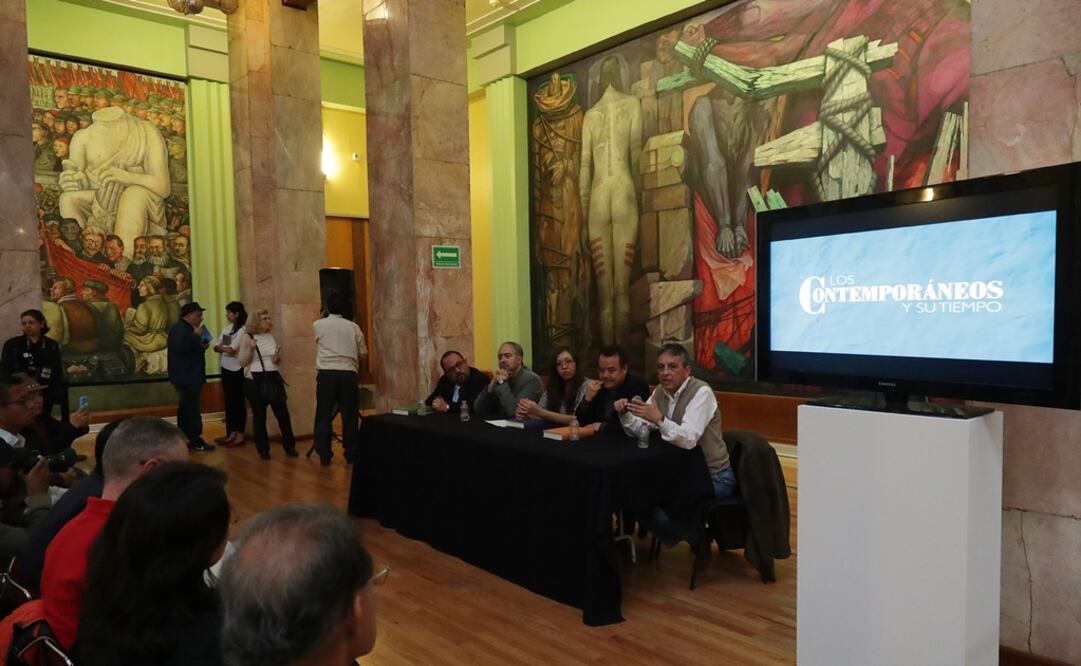 La presentación se realizó en la sala de murales del Palacio de Bellas Artes. (FOTO: YADIN XOLALPA. EL UNIVERSAL)