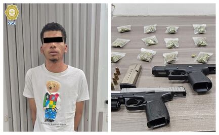 Detenidos un hombre y una mujer por posible vínculo con asesinato en la comuna 420 de Paseo de la Reforma; les hallaron armas y drogas