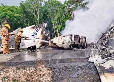 Airplane carrying cocaine crashed in Quintana Roo