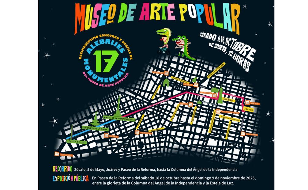 El Desfile de Alebrijes se realizará este sábado 18 de octubre al medio día. Foto: Especial.