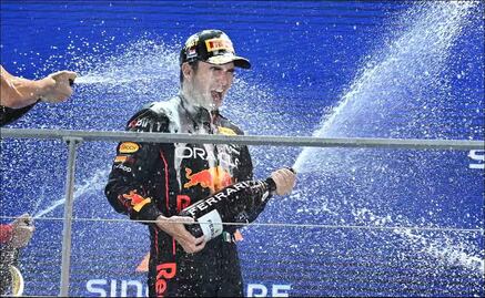 Checo Pérez ha llegado a 23 podios en la F1 tras ganar el GP de Singapur