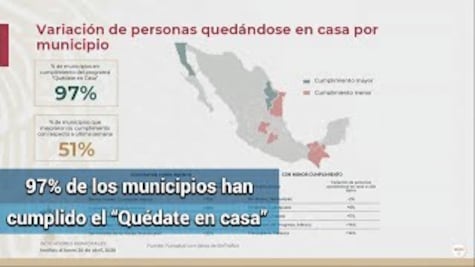 Municipios que mejor y peor aplican el “Quédate en casa”