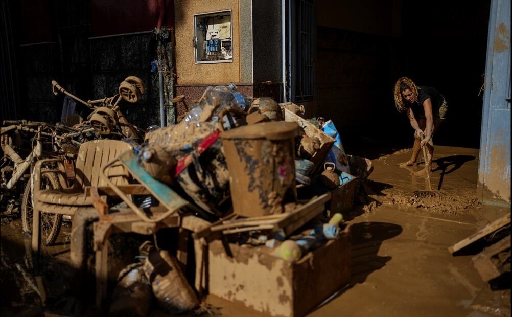 Inundaciones en Valencia, España. Foto: AP