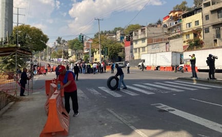 Se cumplen 7 días de bloqueos en obras del Tren Interurbano; vecinos de "El Capulín" esperan nueva reunión con gobierno capitalino