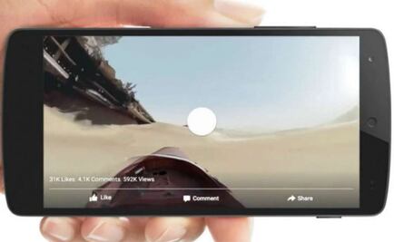 Facebook reproduce videos de 360 grados