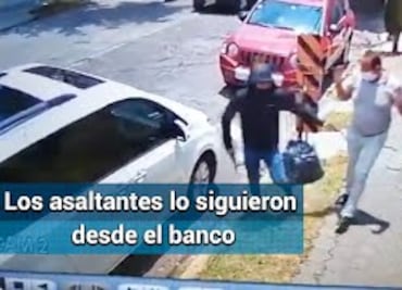 Captan en video asalto a automovilista en Tlalnepantla; lo siguieron desde el banco