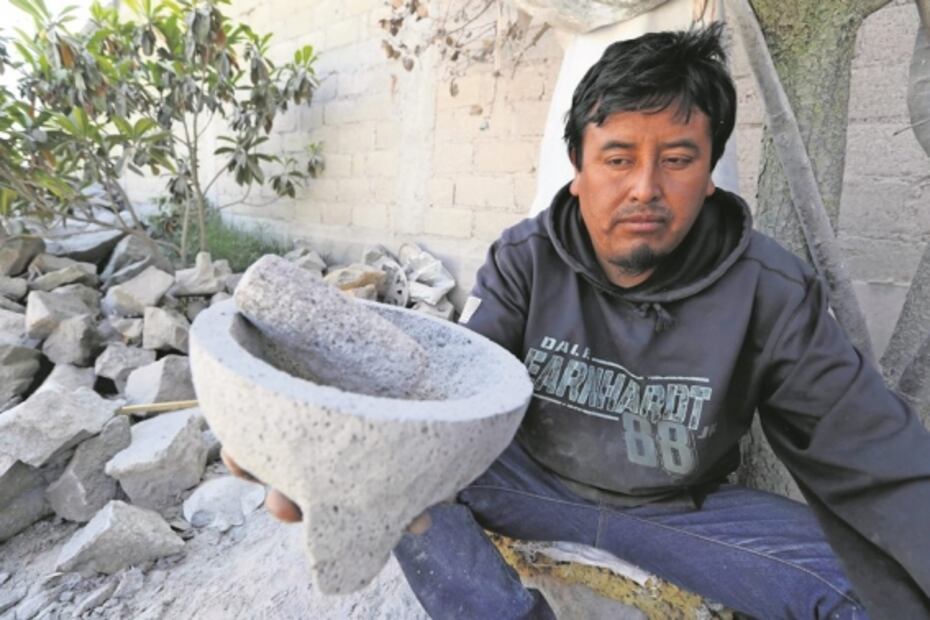 Molcajetes de piedra: con sello de tres generaciones