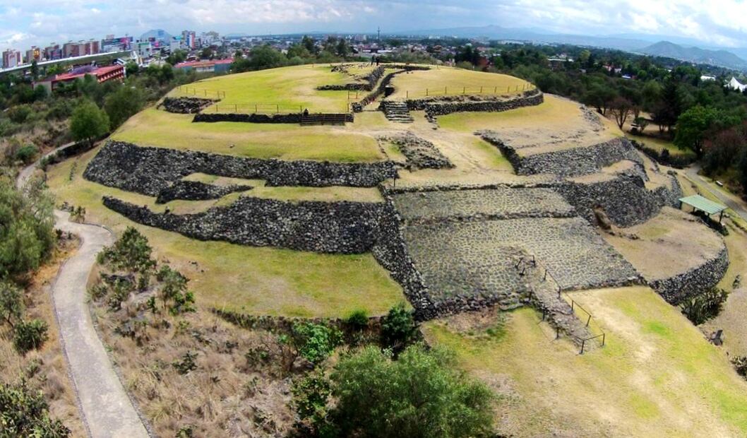 Zona arqueológica de Cuicuilco. Foto: Archivo EL UNIVERSAL