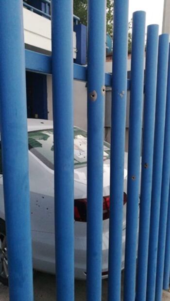 Balean sede del PAN en Ciudad Victoria, Tamaulipas